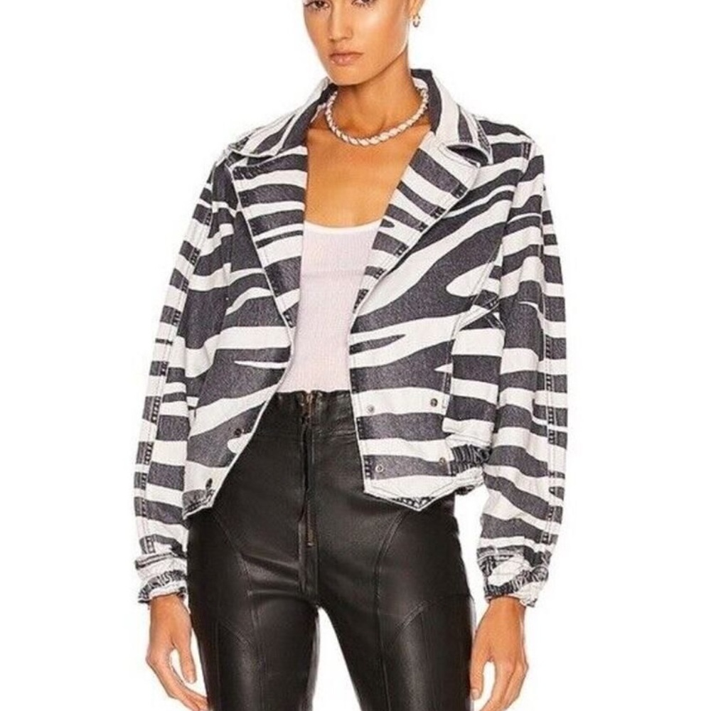 Retrofete jacket - blue and white Jean jacket